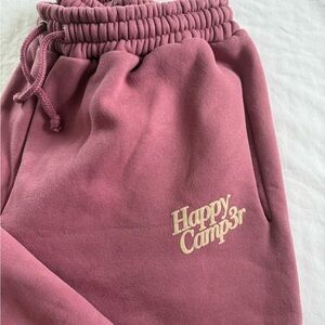 Happy Camper Mauve Drawstring Joggers